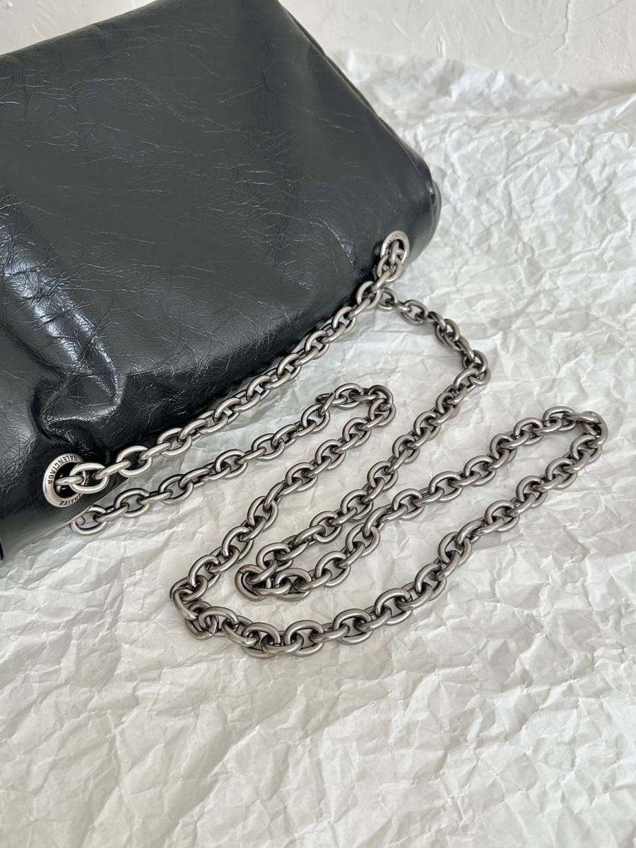 Balenciaga_Monaco_Small_BlackSilver_20x14x6cm_F38D