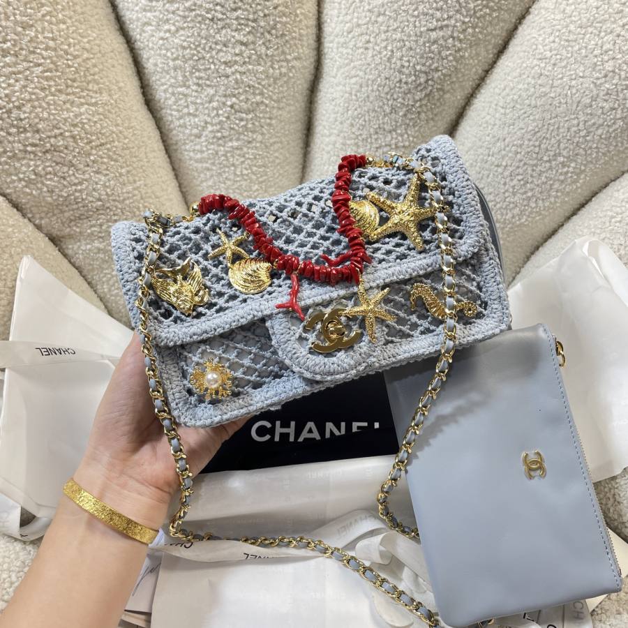 Chanel 26M Coco Beach Pouch 6156 20 x 13 x 6 59FE