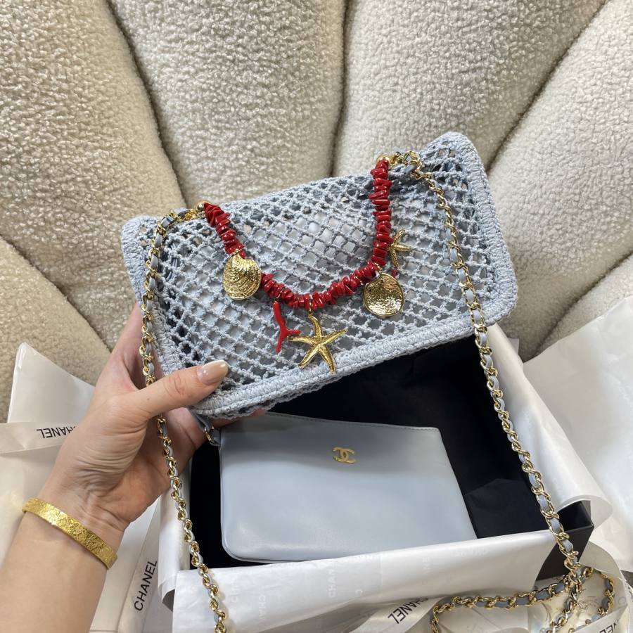 Chanel 26M Coco Beach Pouch 6156 20 x 13 x 6 59FE