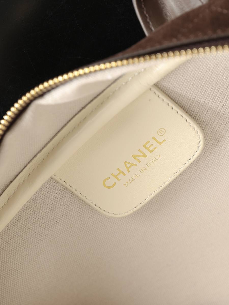 Chanel Bowling Bag AS6580 35.5 x 19 x 12.5 Dark Brown 8687