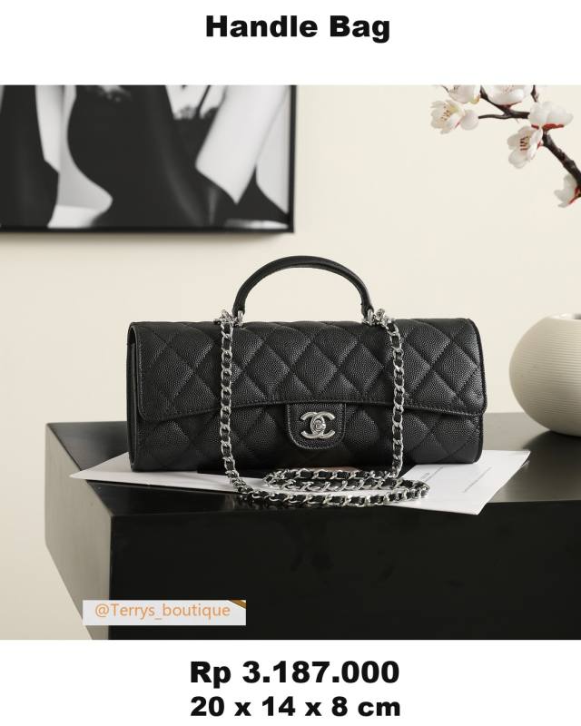 Chanel Handle Bag 20 x 14 x 8 A396