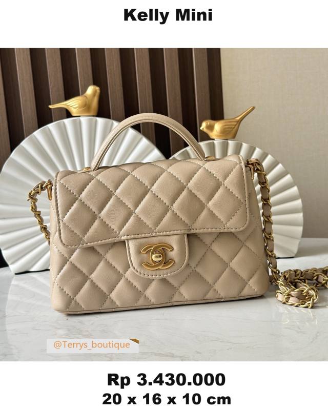 Chanel Kelly Mini 20 x 16 x 10 F06E