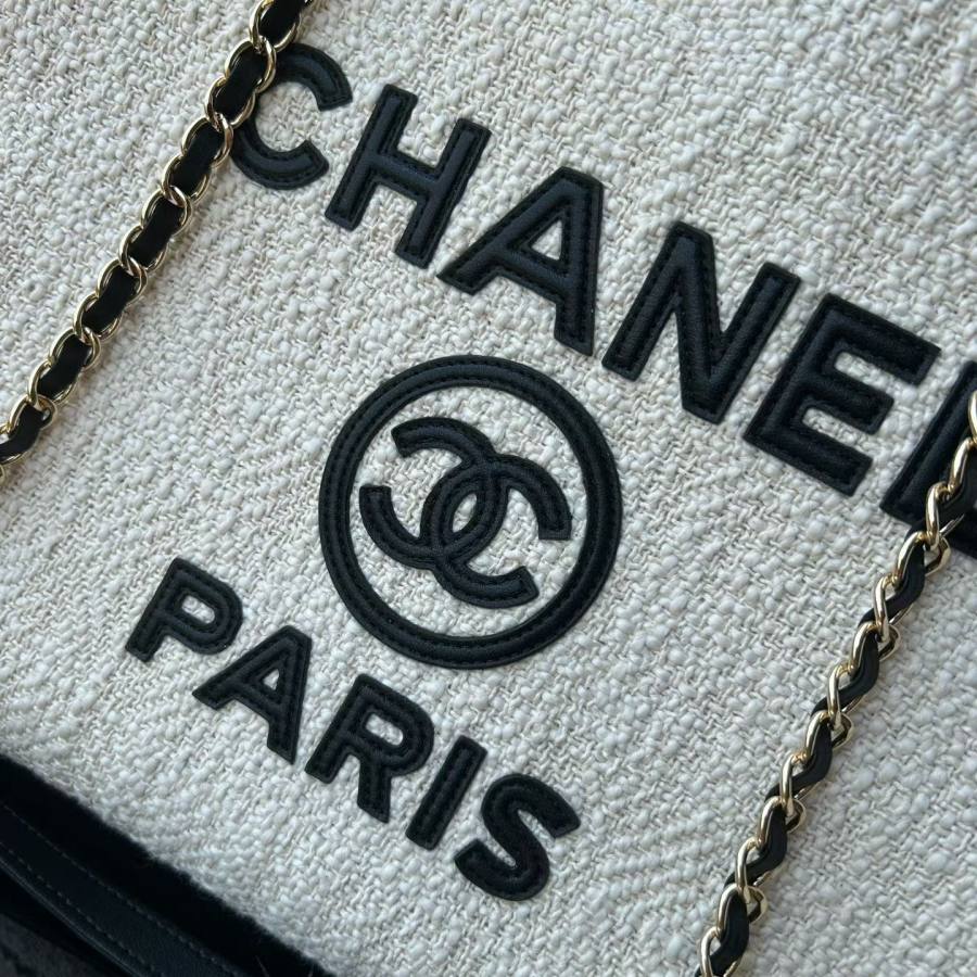 Chanel Raffia Shopping Tote 36 x 30 x 16 3549