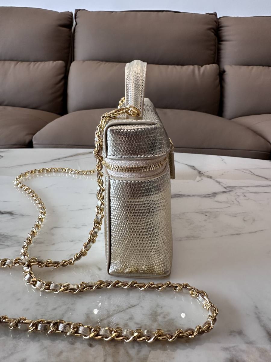 Chanel Vanity with Chain Long AP5488 24 x 12 x 10 Gold BF1D