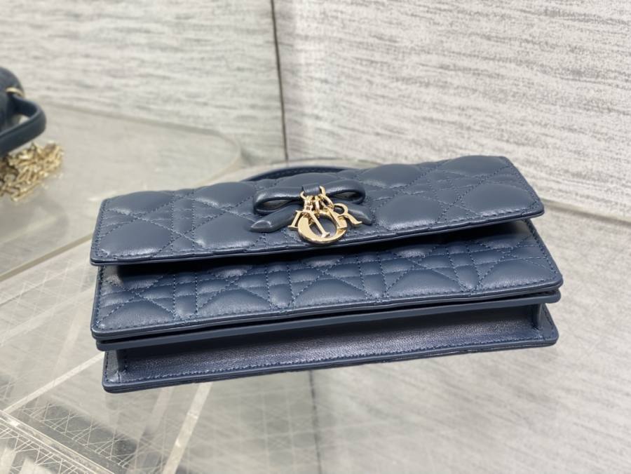 RP 3052000 Dior Cannage Bow WOC Lambskin 1145 WOC 19x12x4