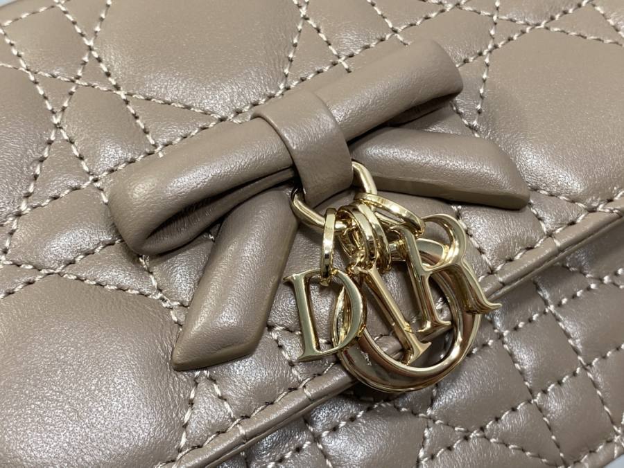 RP 3052000 Dior Cannage Bow WOC Lambskin 123E WOC 19x12x4