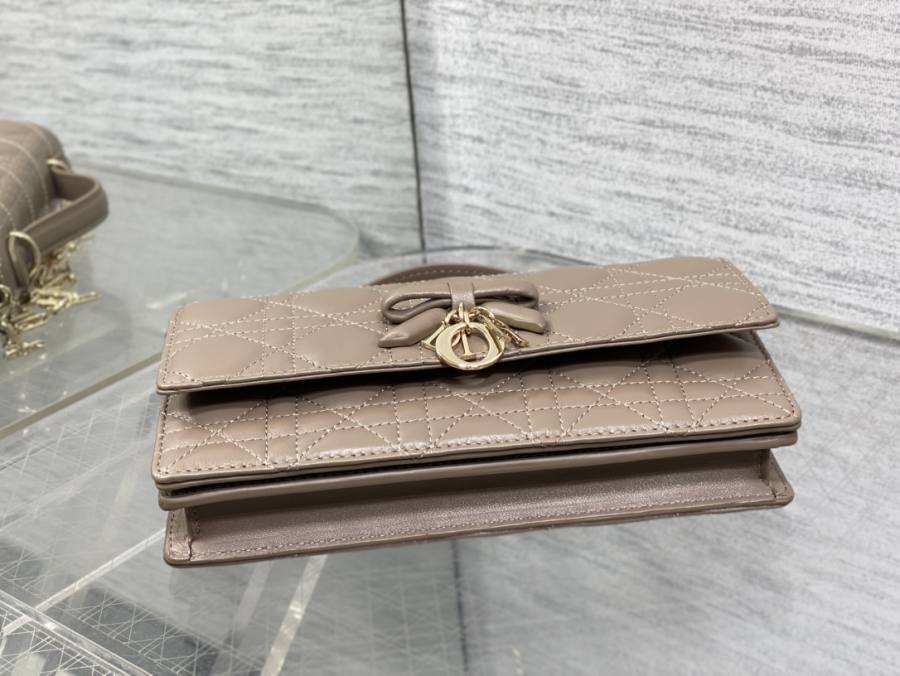 RP 3052000 Dior Cannage Bow WOC Lambskin 123E WOC 19x12x4