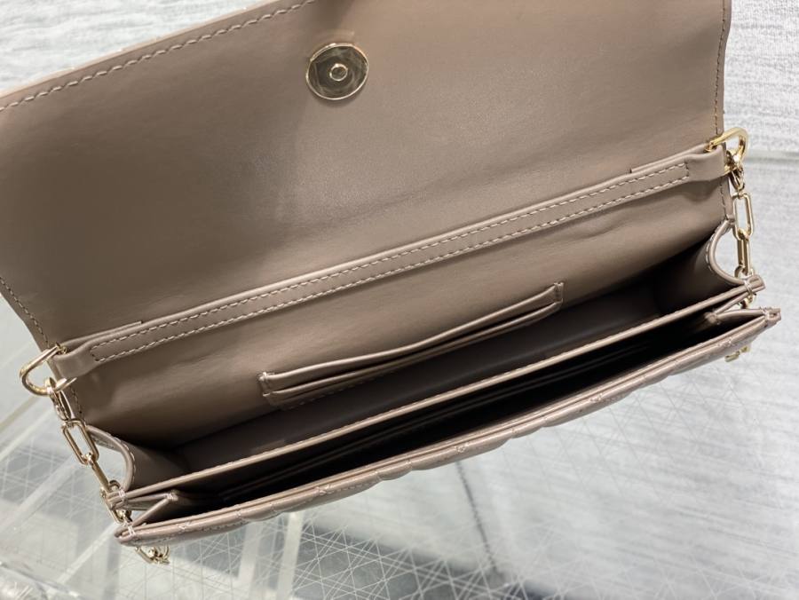 RP 3052000 Dior Cannage Bow WOC Lambskin 123E WOC 19x12x4