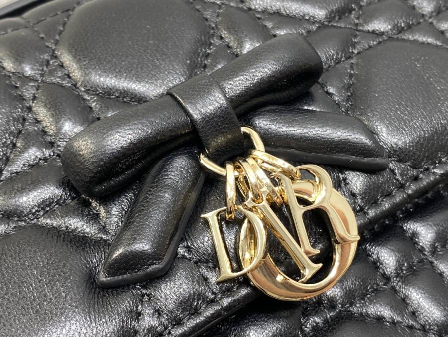 RP 3052000 Dior Cannage Bow WOC Lambskin 16B9 WOC 19x12x4