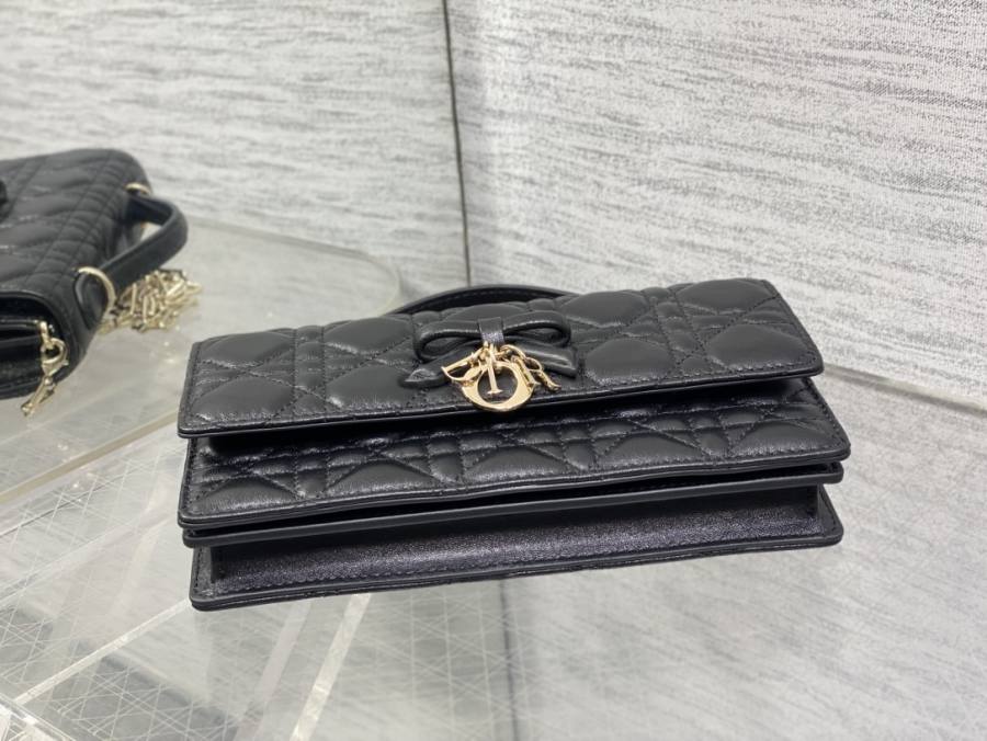 RP 3052000 Dior Cannage Bow WOC Lambskin 16B9 WOC 19x12x4