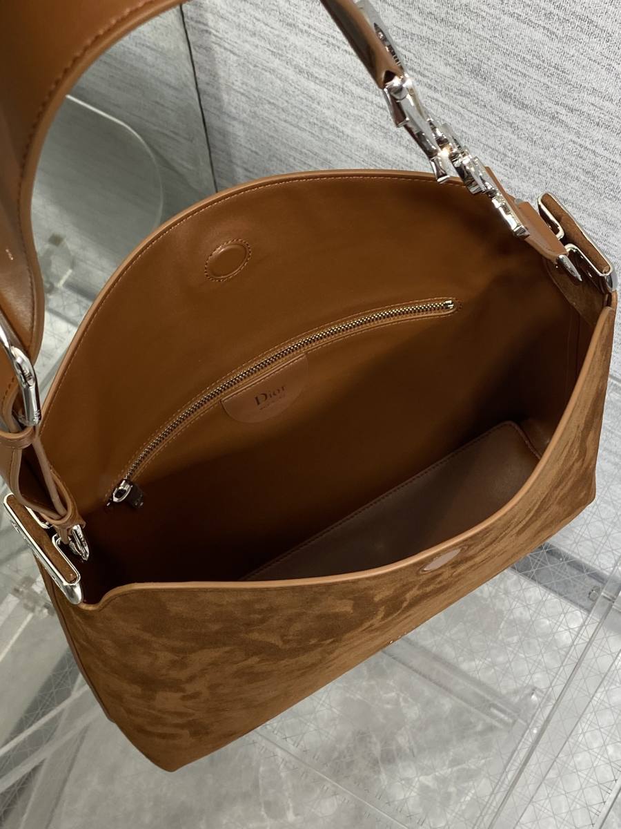 RP 3052000 Dior Diorly Suede Calfskin Medium 1D8F Medium 26x16x8
