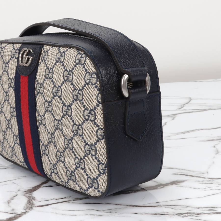 RP 2485000 Gucci 681064 Blue Leather 21x14x7 681064 D451
