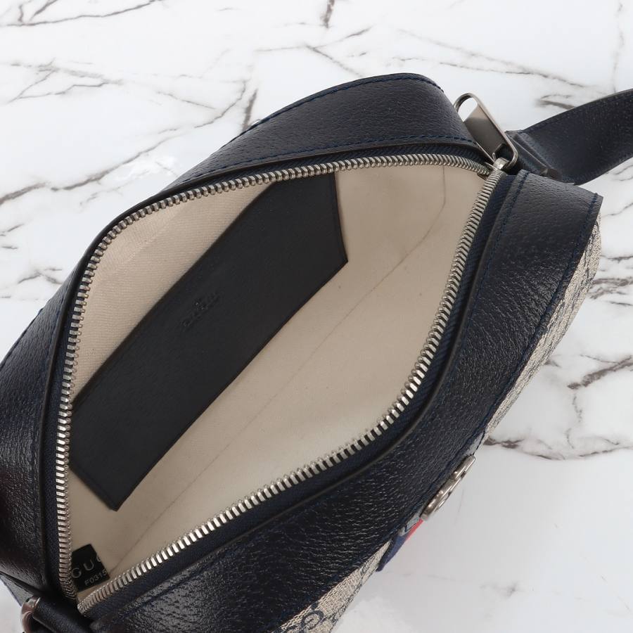 RP 2485000 Gucci 681064 Blue Leather 21x14x7 681064 D451