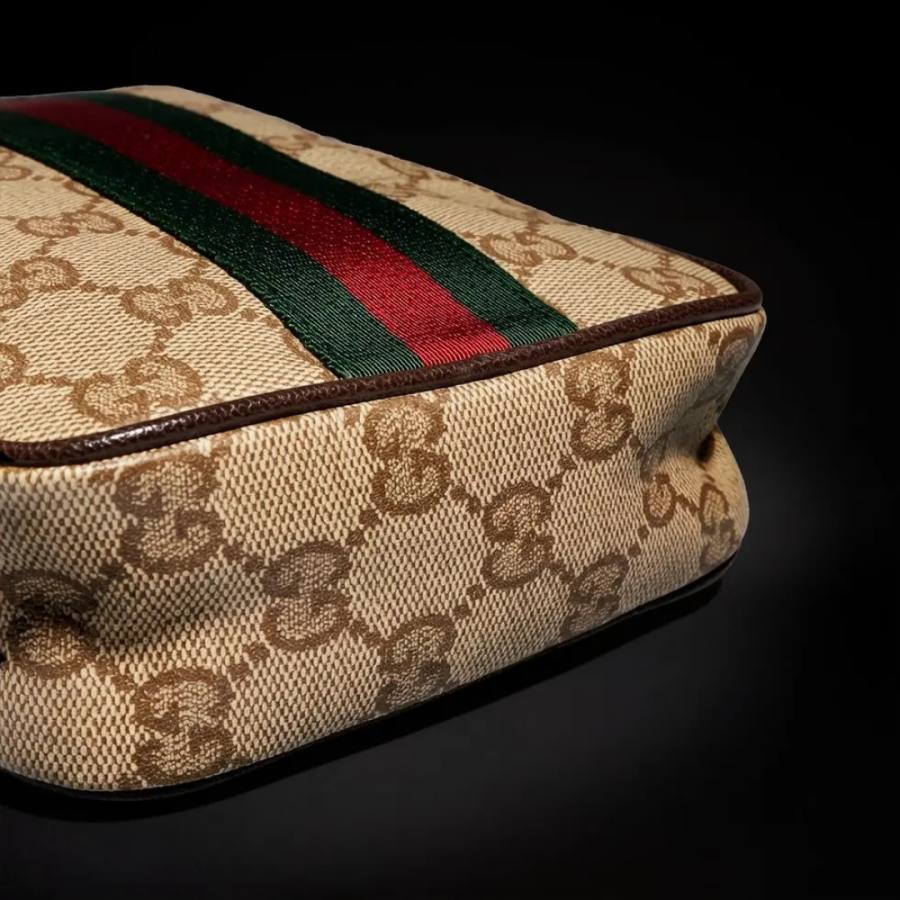 RP 2485000 Gucci Bag Coated Beige Brown 13x20x5 B89D