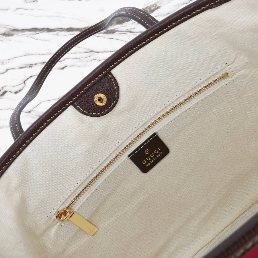 RP 2512000 Gucci Bag White Canvas 25x19x11.5 87D6