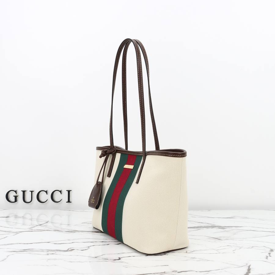 RP 2512000 Gucci Bag White Canvas 25x19x11.5 87D6