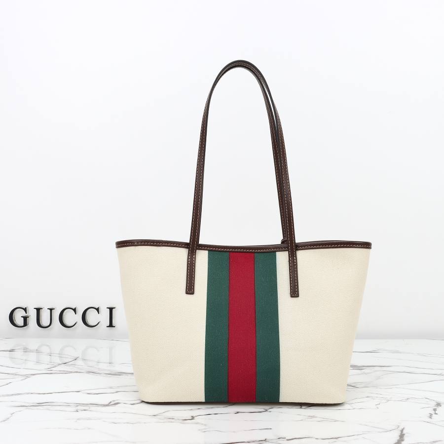 RP 2512000 Gucci Bag White Canvas 25x19x11.5 87D6