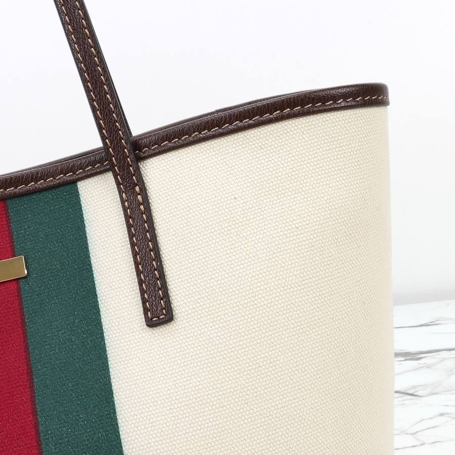 RP 2512000 Gucci Bag White Canvas 25x19x11.5 87D6
