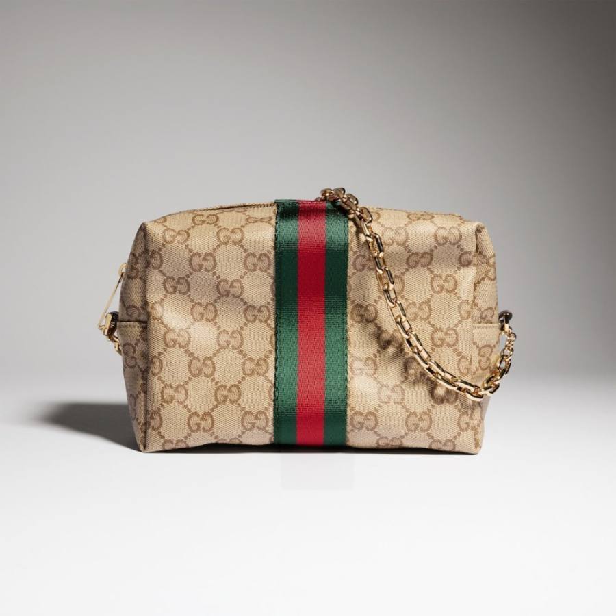 RP 2647000 Gucci Bag Coated Beige Brown 19x13x7.5 3CF9