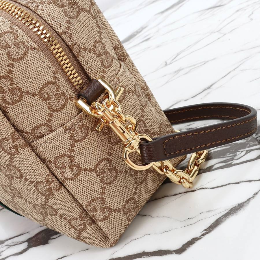 RP 2647000 Gucci Bag Coated Beige Brown 19x13x7.5 CCFA