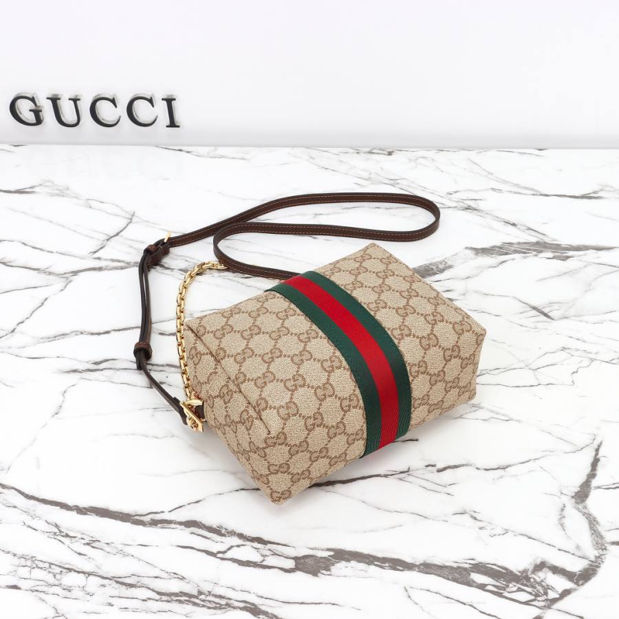 RP 2647000 Gucci Bag Coated Beige Brown 19x13x7.5 CCFA