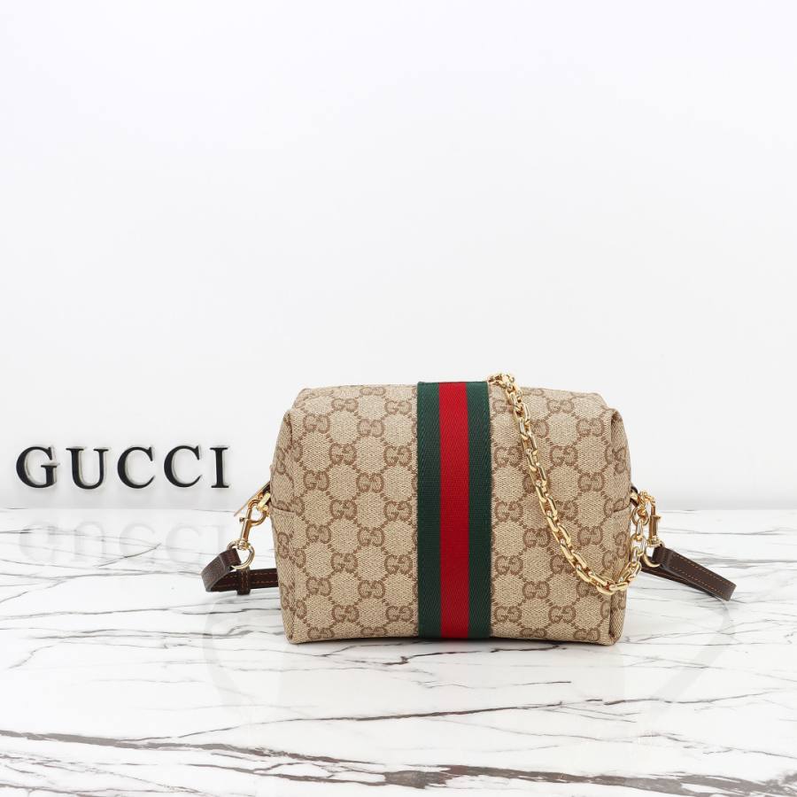 RP 2647000 Gucci Bag Coated Beige Brown 19x13x7.5 CCFA