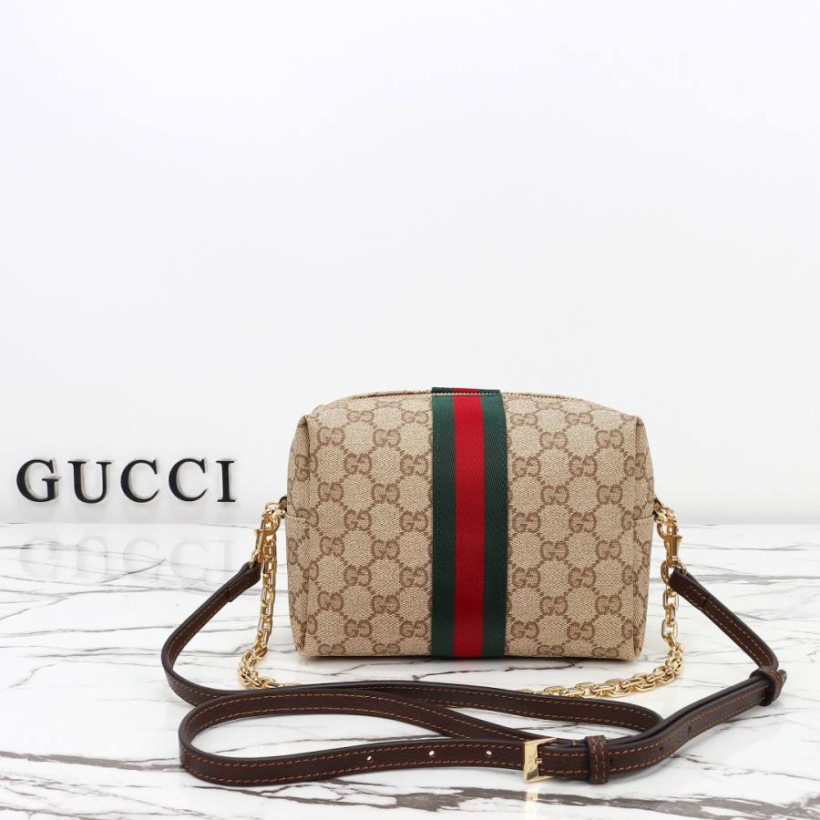 RP 2647000 Gucci Bag Coated Beige Brown 19x13x7.5 CCFA