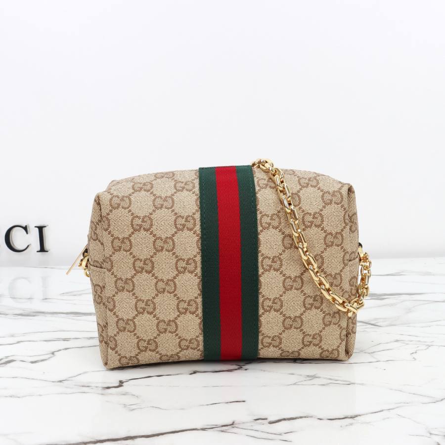 RP 2647000 Gucci Bag Coated Beige Brown 19x13x7.5 CCFA