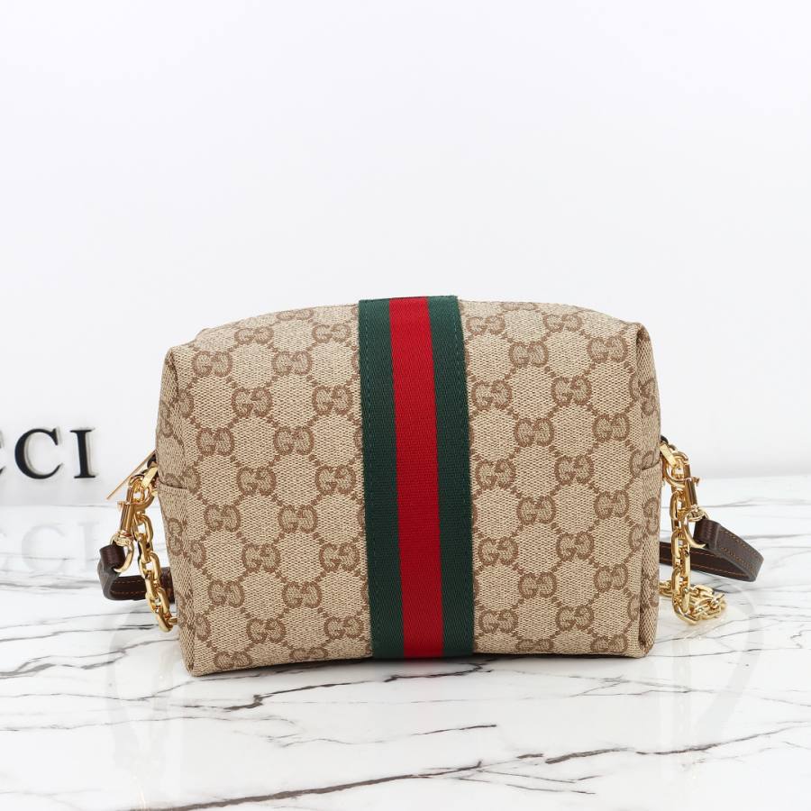 RP 2647000 Gucci Bag Coated Beige Brown 19x13x7.5 CCFA