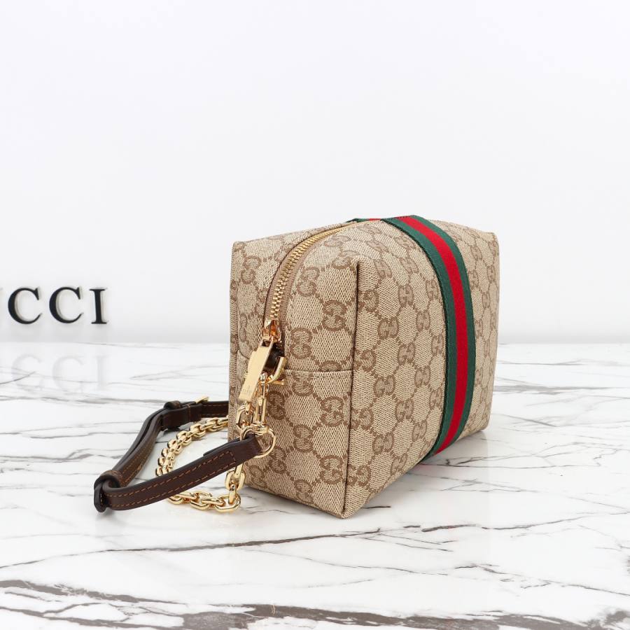 RP 2647000 Gucci Bag Coated Beige Brown 19x13x7.5 CCFA