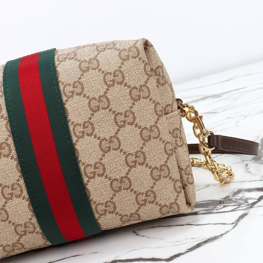 RP 2647000 Gucci Bag Coated Beige Brown 19x13x7.5 CCFA