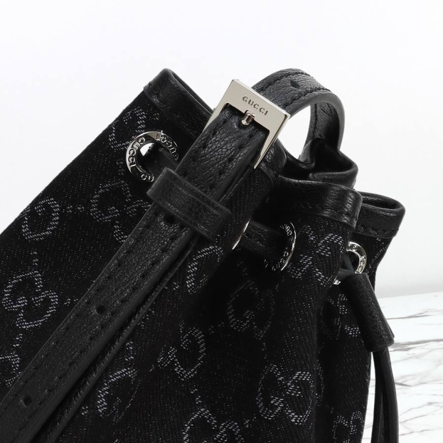 RP 2674000 Gucci GG Denim Bucket 15.5x19.5x10.5 875802 4C71