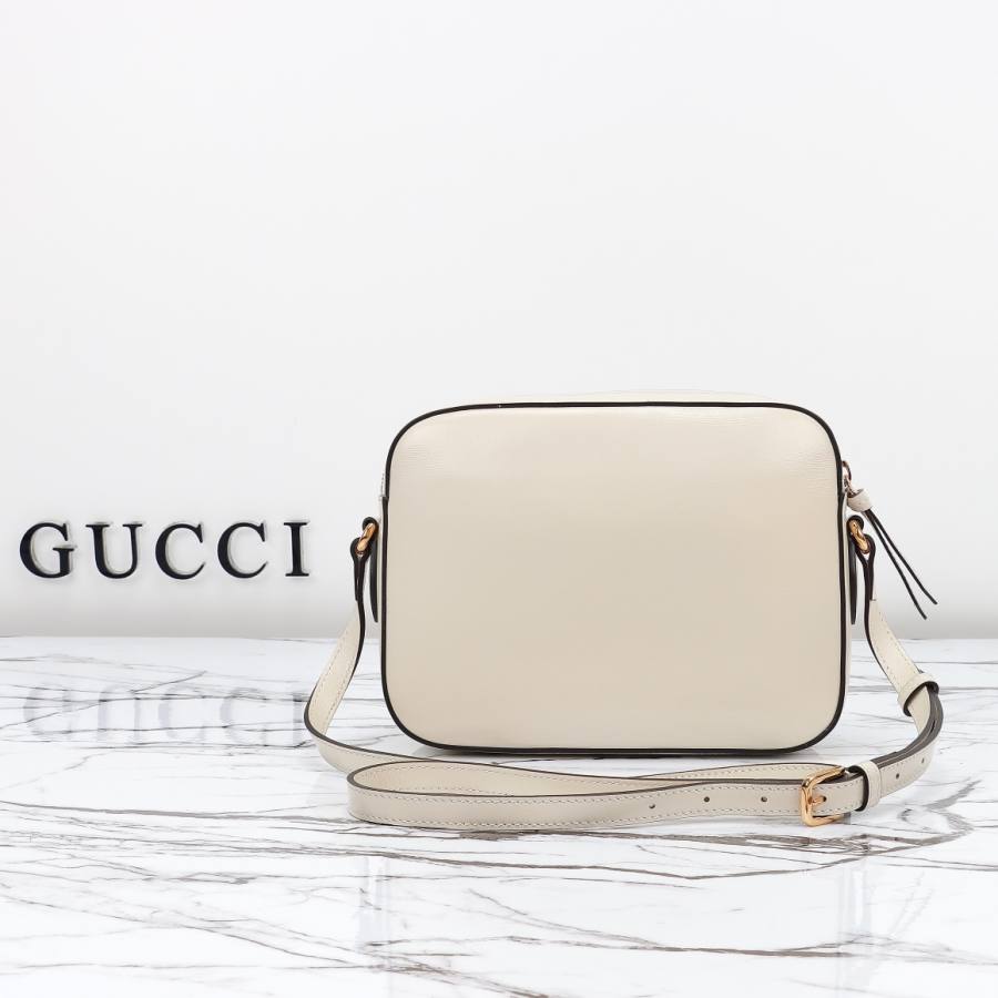 RP 2755000 Gucci 645454 White Leather 22.5x17x6.5 645454 66B7