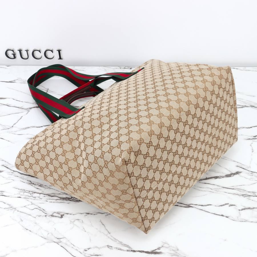 RP 2755000 Gucci GG Tote Beige Brown 36x35x21.5 875929 2B94