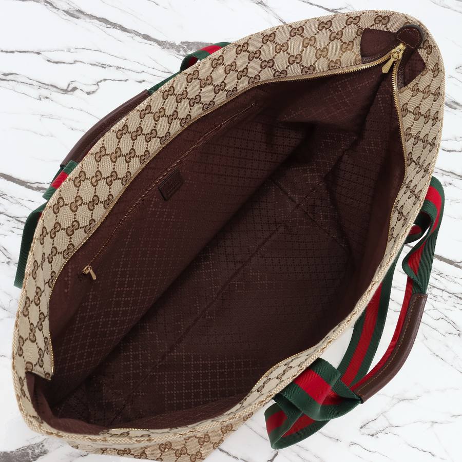 RP 2755000 Gucci GG Tote Beige Brown 36x35x21.5 875929 2B94