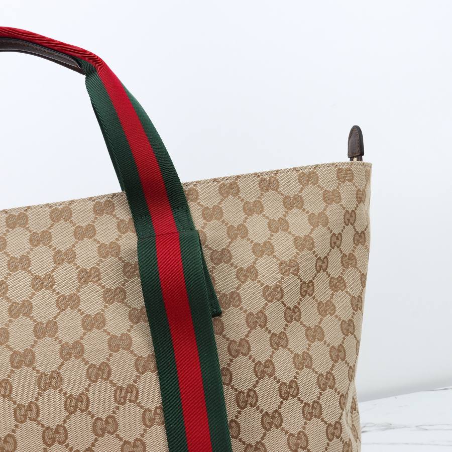 RP 2755000 Gucci GG Tote Beige Brown 36x35x21.5 875929 2B94