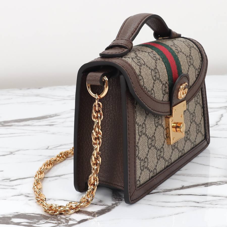 RP 2782000 Gucci 696180 Beige Brown 17.5x13x6 696180 481C