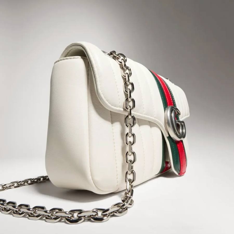 RP 3052000 Gucci Bag White Leather 26x15x7 F63A