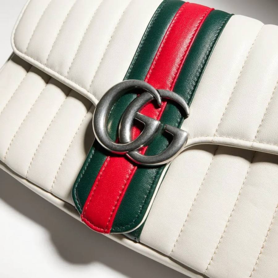 RP 3052000 Gucci Bag White Leather 26x15x7 F63A