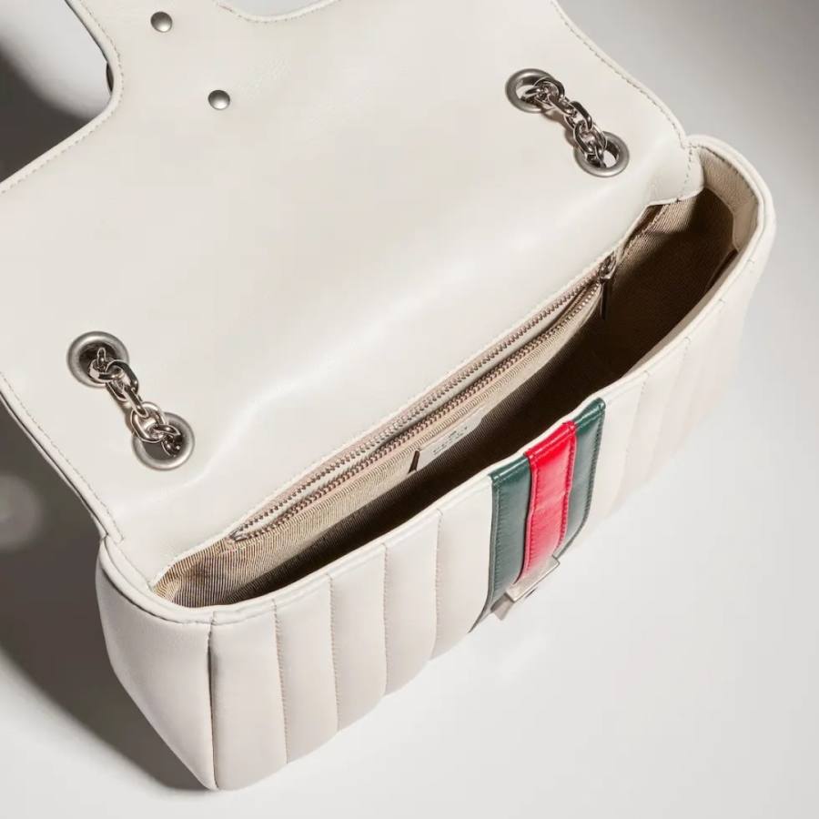 RP 3052000 Gucci Bag White Leather 26x15x7 F63A