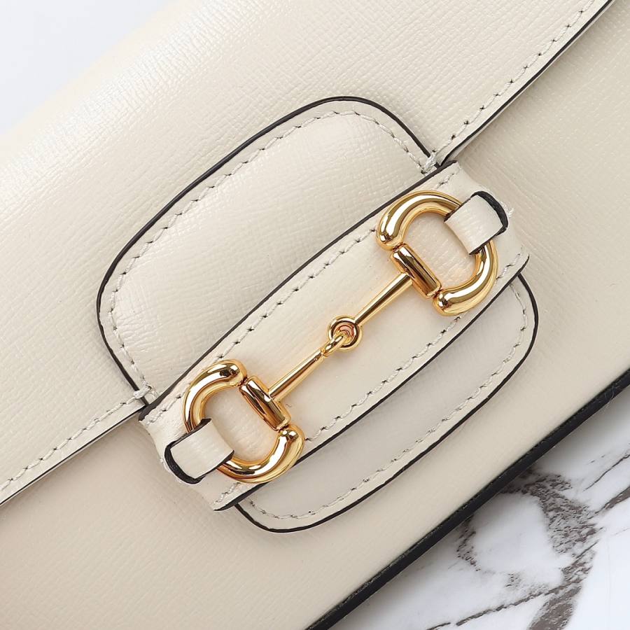 RP 3079000 Gucci Jackie 1961 White Leather 27x13x5 735178 750B
