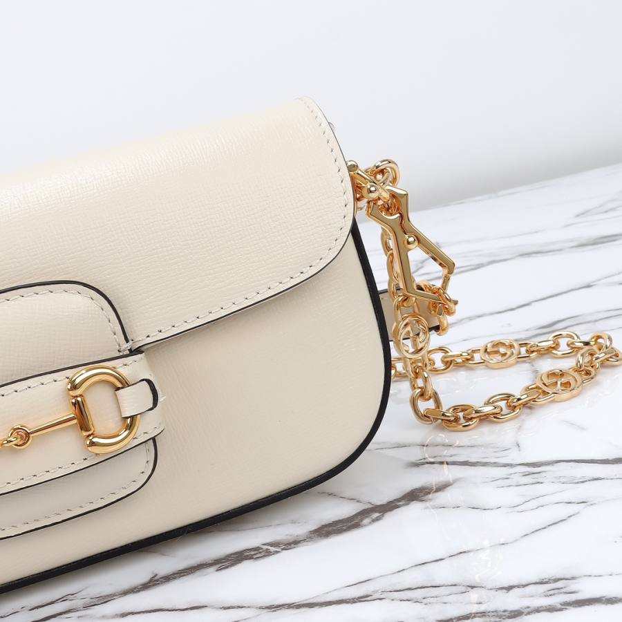 RP 3079000 Gucci Jackie 1961 White Leather 27x13x5 735178 750B