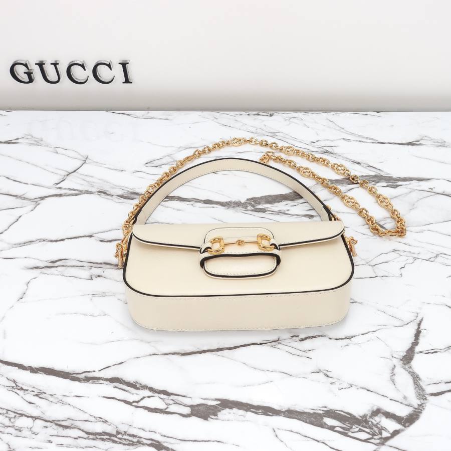 RP 3079000 Gucci Jackie 1961 White Leather 27x13x5 735178 750B