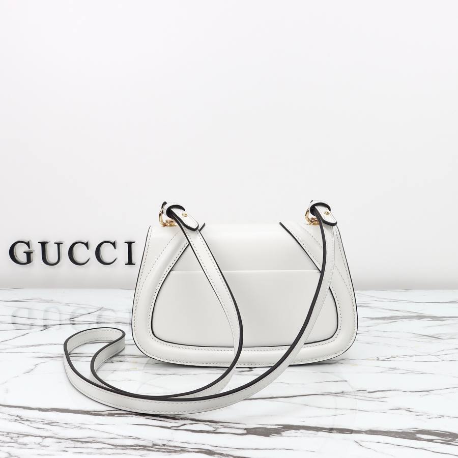 RP 3133000 Gucci 815700 White Leather 21.5x11x8 815700 FAC7