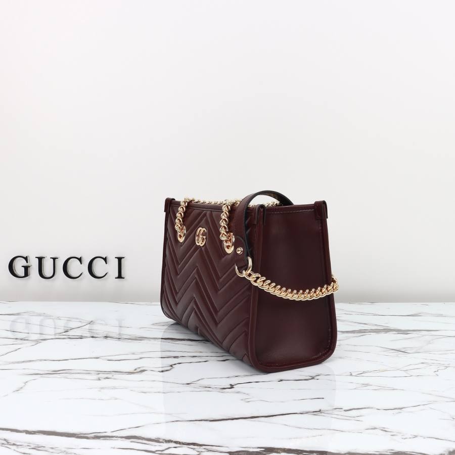 RP 3160000 Gucci GG Marmont Burgundy 26.5x18.5x12.5 779727 EF9B