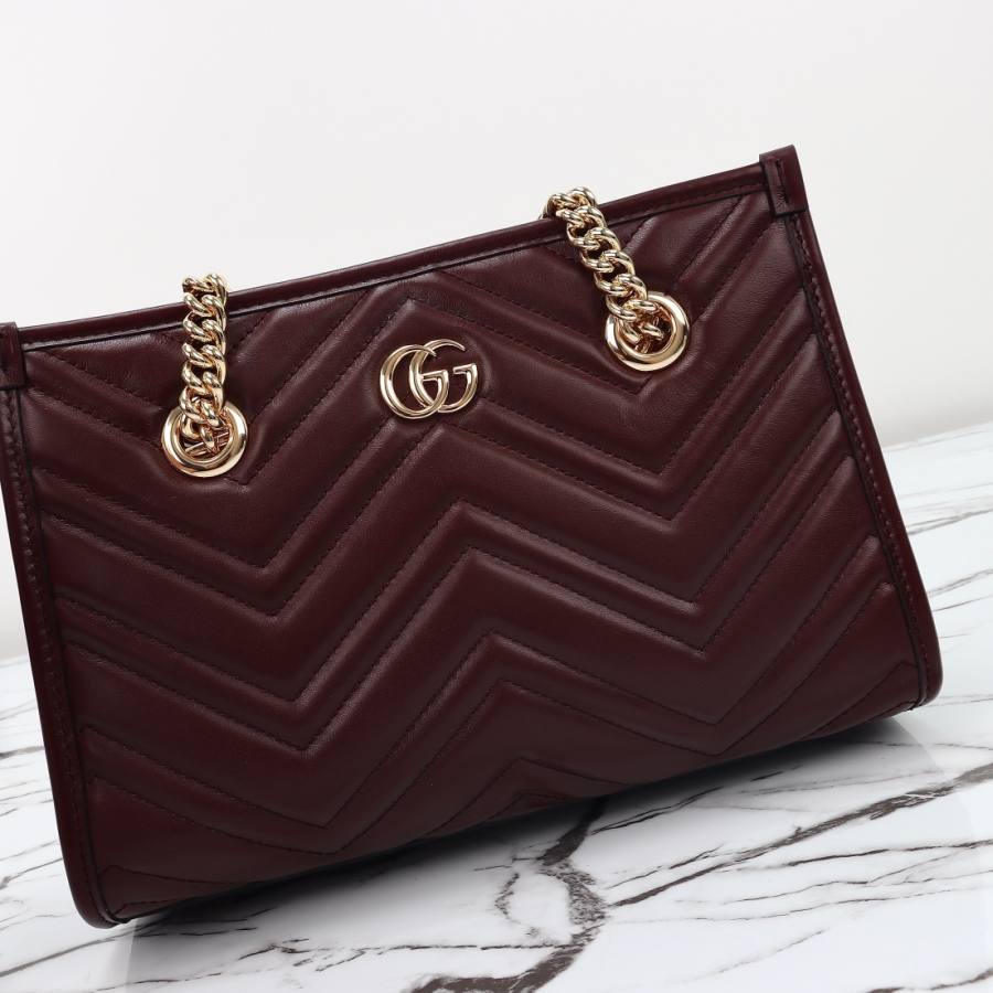 RP 3160000 Gucci GG Marmont Burgundy 26.5x18.5x12.5 779727 EF9B