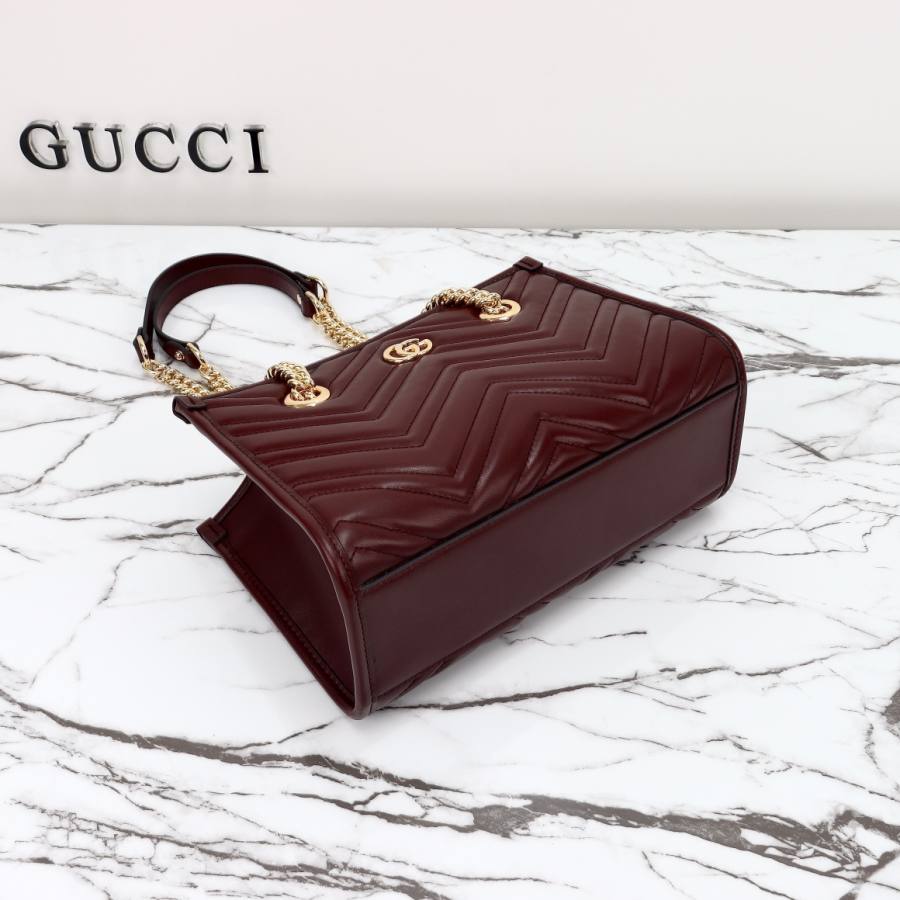 RP 3160000 Gucci GG Marmont Burgundy 26.5x18.5x12.5 779727 EF9B