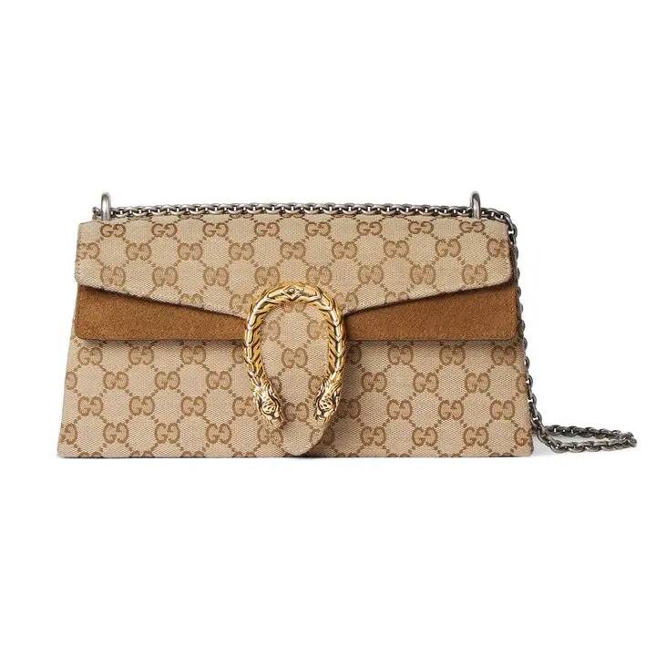 RP 3187000 Gucci Dionysus Beige Canvas 28x14x7 874735 77CD