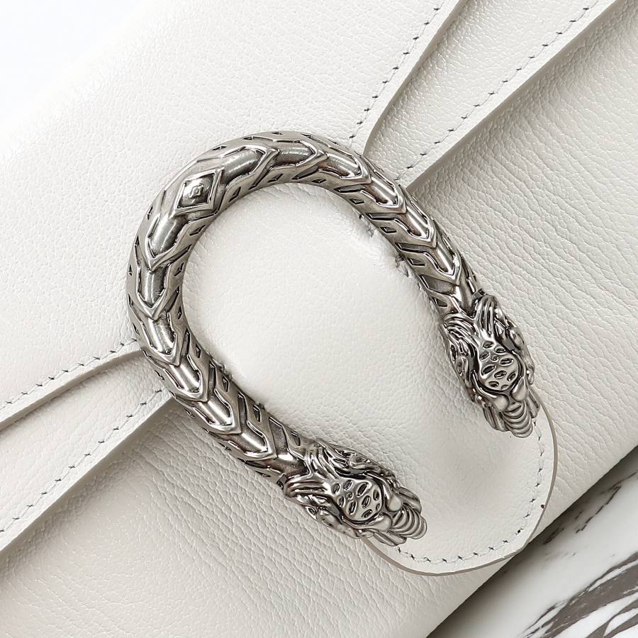 RP 3295000 Gucci Dionysus White Leather 28x14x7 874735 F77F