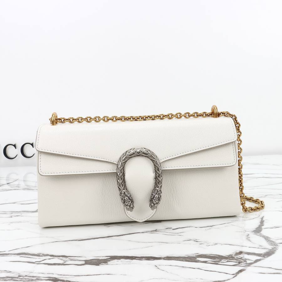 RP 3295000 Gucci Dionysus White Leather 28x14x7 874735 F77F